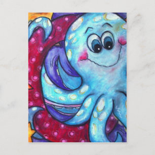 O är för Octopus Vykort