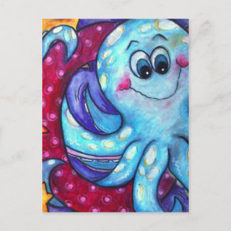 O är för Octopus Vykort