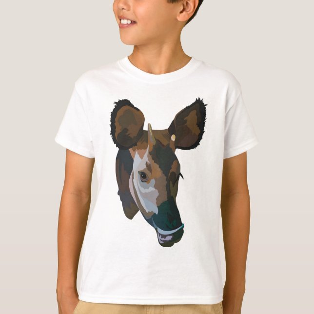 O är för Okapi T Shirt (Framsida)