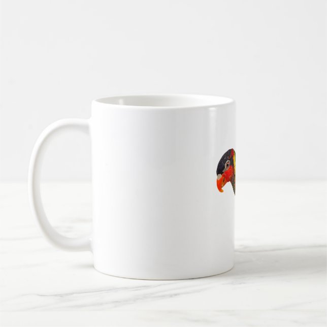 O är för Ornate Lorikeet Kaffemugg (Vänster)