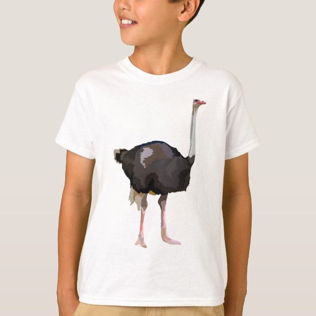 O är för Ostrich T Shirt (Framsida)