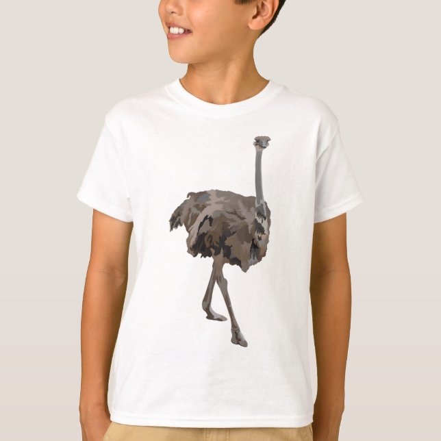 O är för Ostrich T Shirt (Framsida)