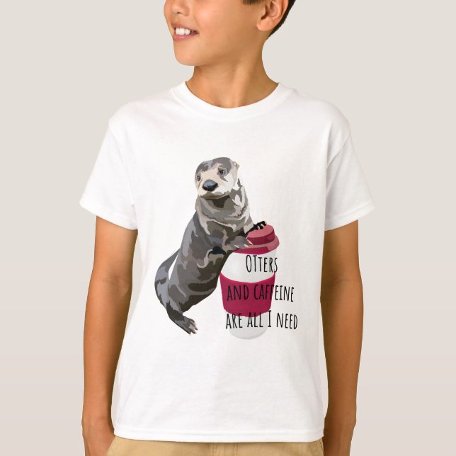 O är för Otter T Shirt (Framsida)
