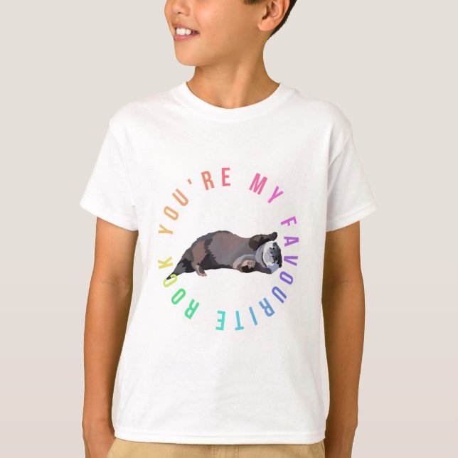 O är för Otter T Shirt (Framsida)