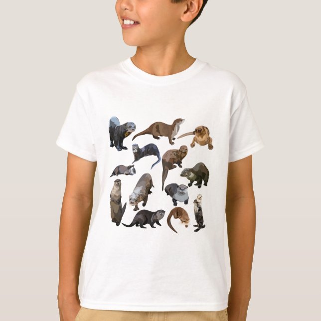 O är för Otter T Shirt (Framsida)