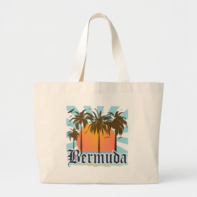Ö av Bermuda souvenir Jumbo Tygkasse (Framsidan)