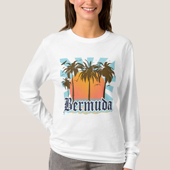Ö av Bermuda souvenir Tee Shirt (Framsida)