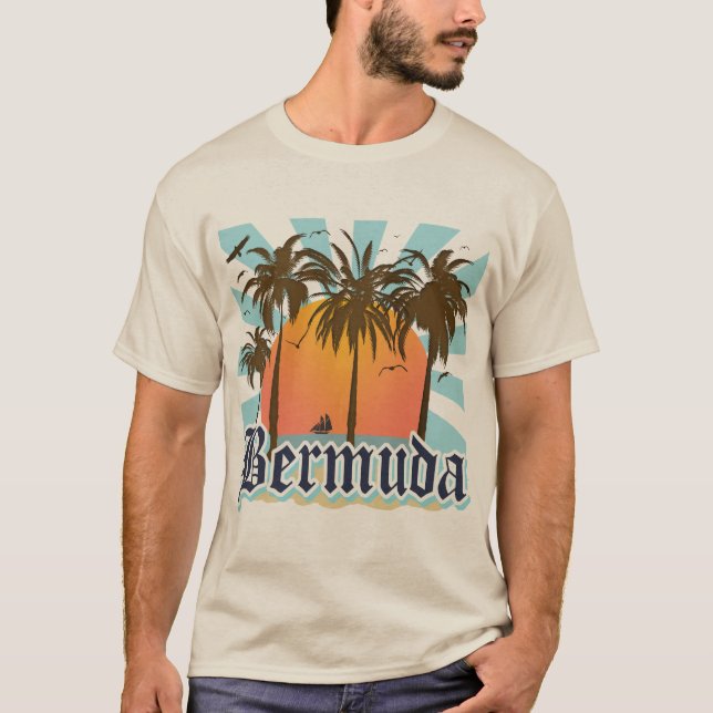 Ö av Bermuda souvenir Tee Shirt (Framsida)