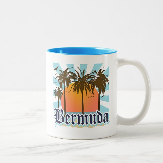 Ö av Bermuda souvenir Två-Tonad Mugg (Höger)