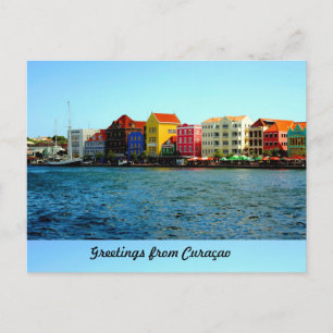 Ö av Curacao som är designad vid Admiro Vykort