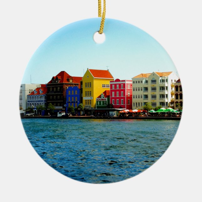 Ö av den Curacao designen vid Admiro Julgransprydnad Keramik (Framsidan)