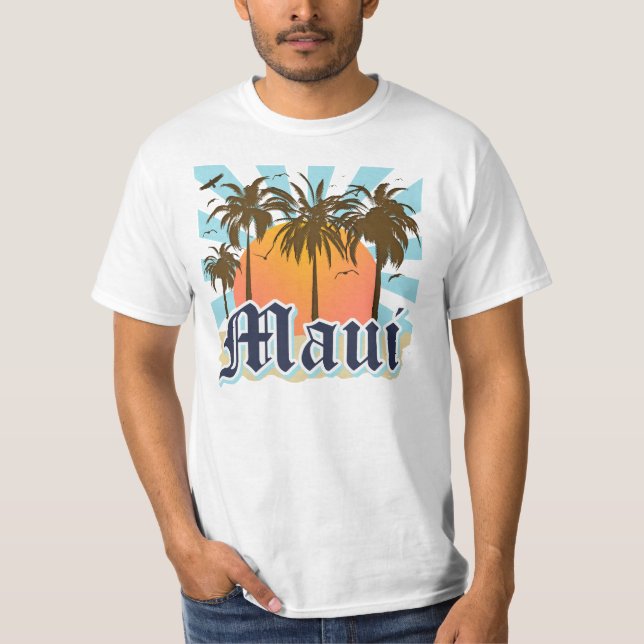 Ö av den Maui Hawaii souvenir T-shirt (Framsida)