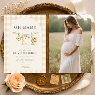 O, babyäventyr väntar Foto Bebis-lek Inbjudningar