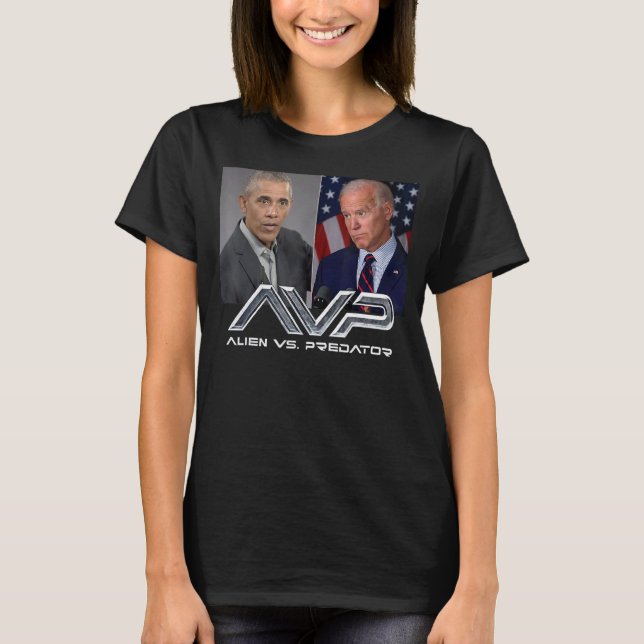 O Bama B Iden Avp Alien Vs P Redator T Shirt (Framsida)