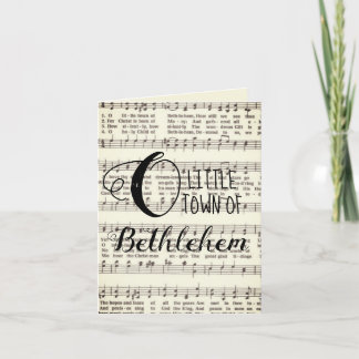 O Betlehem lilla stad Helgkort