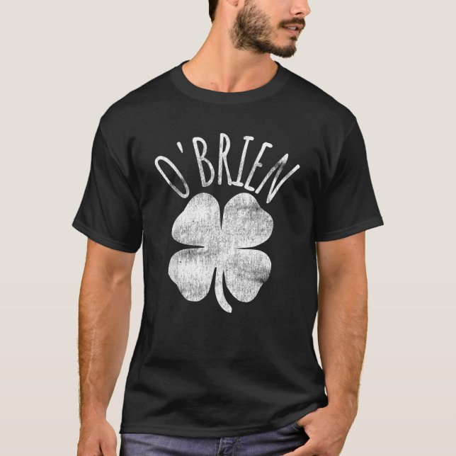 O Brien Irish Klöver St Patrick s Day Matching Fam T Shirt (Framsida)
