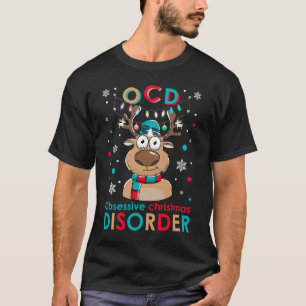 O C D Obsessiv julstörning Reindeer Kristus T Shirt