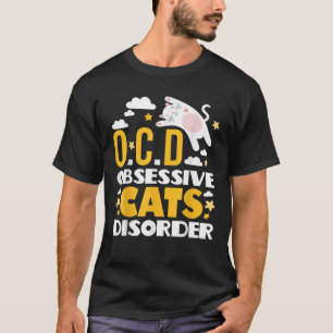 O C D Obsessiv katter störning Cute Cat T Shirt