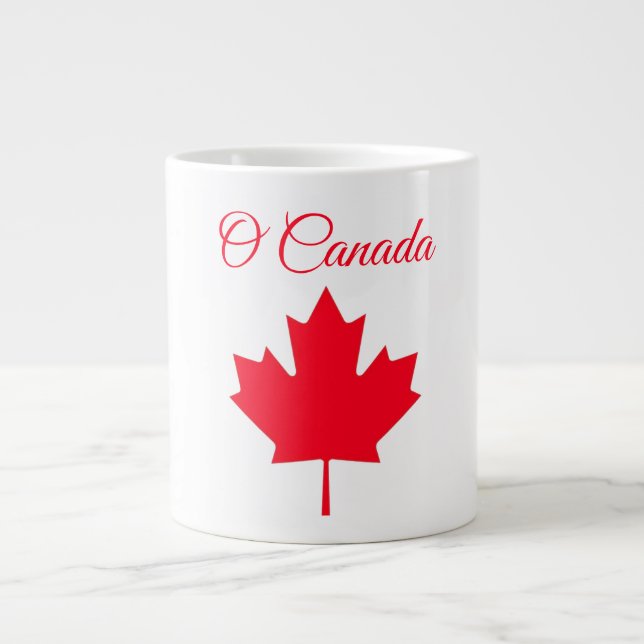 O Canada & Canadian Maple Leaf Specialty Mug Jumbo Mugg (Framsidan)