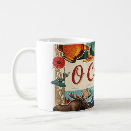 O Canada Collage – Vintage Patriotic  Kaffemugg