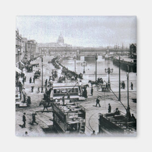 O Connell överbryggar och floden Liffey, Dublin Magnet