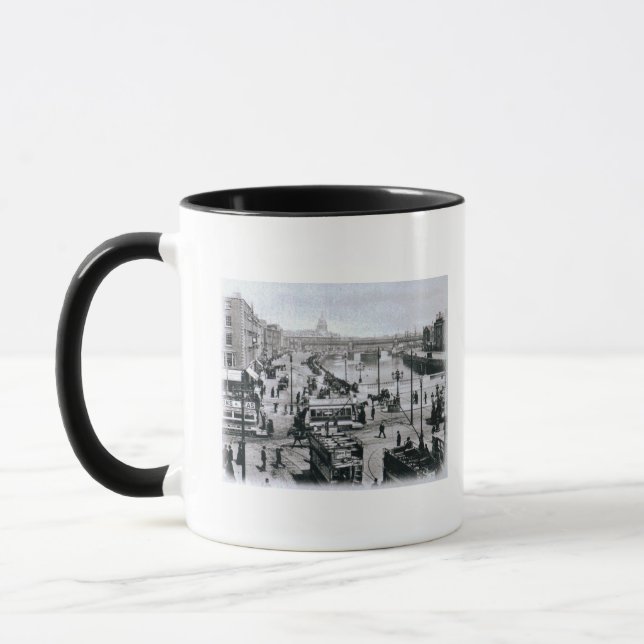 O Connell överbryggar och floden Liffey, Dublin Mugg (Vänster)