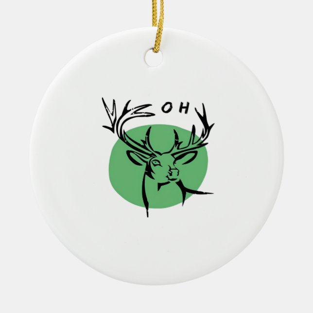 O Dear O Dear Green Minimal Modern Design Ornament (Framsidan)