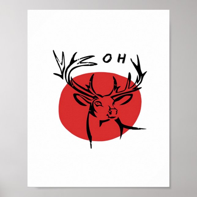 O Dear O Dear Red Retro Classic Design  Poster (Framsidan)