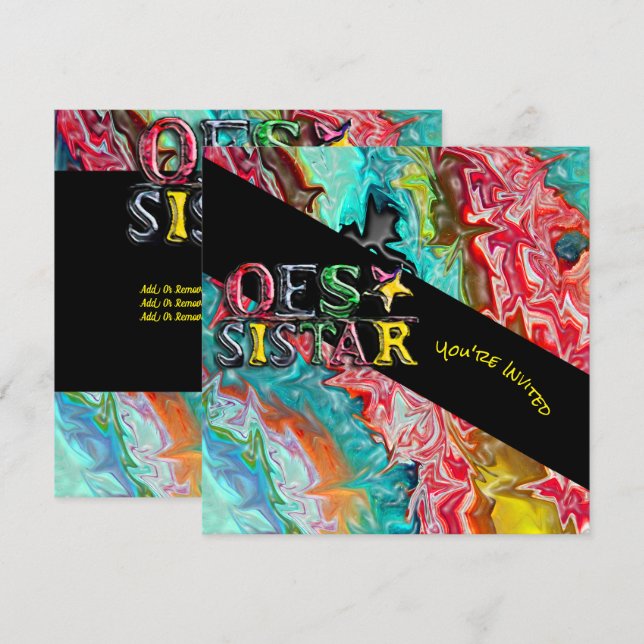 O.E.S SISTAR INBJUDNINGAR (Fram/baksida)