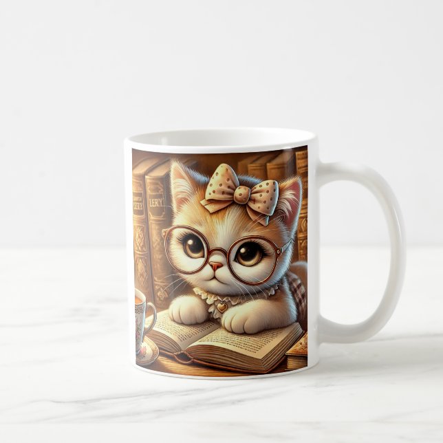 "O Encanto Felino: Guardiões de Mistérios e Carinh Kaffemugg (Höger)