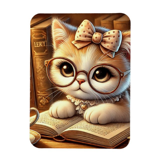 "O Encanto Felino: Guardiões de Mistérios e Carinh Magnet (Vertikal)