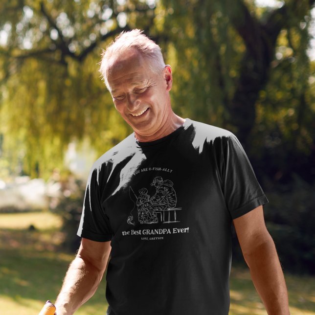 O-Fish-Ally Den Bästa Farfar | Fiske  T Shirt (Skapare uppladdad)