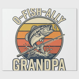 O-Fish-Ally Farfar Fiske Vintage T-Shirt Design_1 Presentpapper