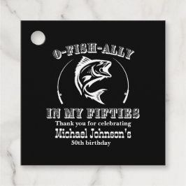 O-fish-ally i 50:e Födelsedagsfesten Gåvor Etiketter