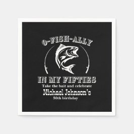 O-fish-ally i 50:e Födelsedagsfesten Pappersservett