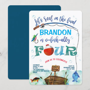 O-fish-Ally, Little Fisherman, Fishing 4th born Inbjudningar