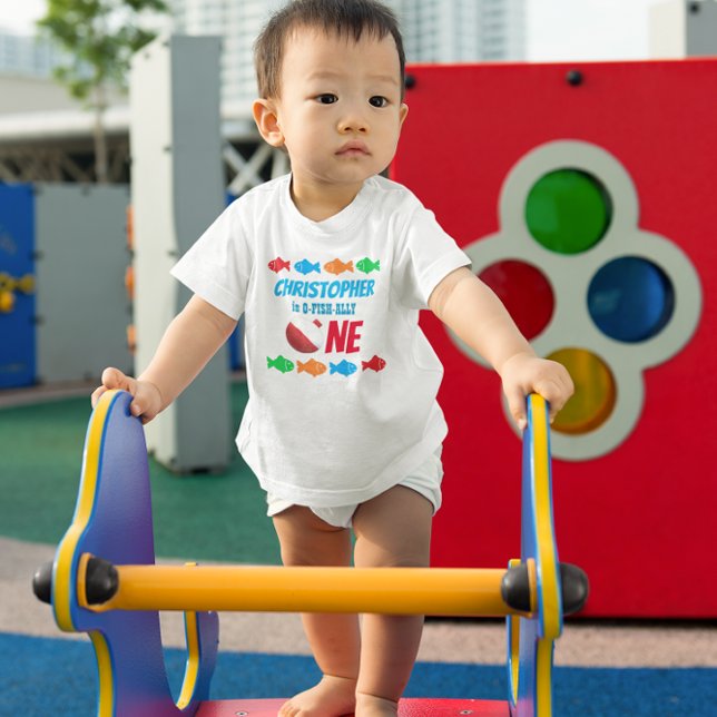 O-Fish-Ally One Fishing 1st Birthday T Shirt (Skapare uppladdad)