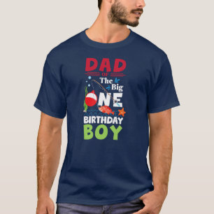 O Fish Ally One Pappa i Big One Birthday Boy T Shirt