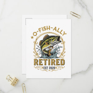 O Fish Ally Pensionerad Sedan 2026 Fiske Pensioner Inbjudan Vykort