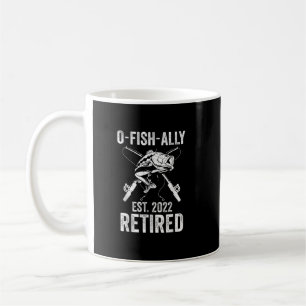O Fish Ally Redragen 2022 Funny Fishing Pension Kaffemugg