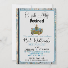 O-Fish-ally-Retrött Funny Fisherman Pension Inbjudningar