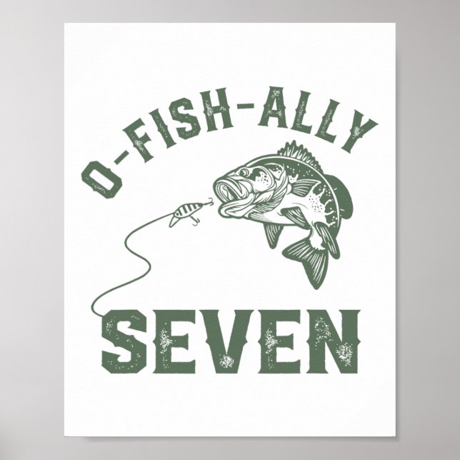 O-fish-ally Seven Birthday Dekoration 7:e Birthda Poster (Framsidan)