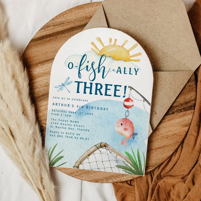 O Fish Ally Three! | 3:e födelsedagen Party Inbjudningar (Skapare uppladdad)