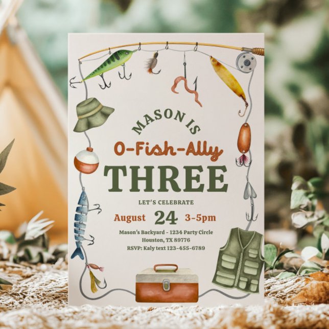 O-Fish-Ally tredagars inbjudan (Skapare uppladdad)