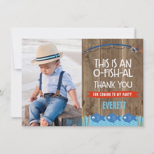 O-Fish-icielt Tack Foto Kort (Framsida)