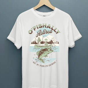O-Fishally Reless Funny Fishing Redäckre T Shirt