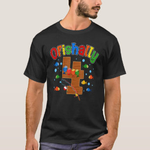 O Fisk Alle en födelsedag 4 år gammal liten T Shirt