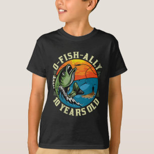 O-fisk-ally 10 år gammal t shirt