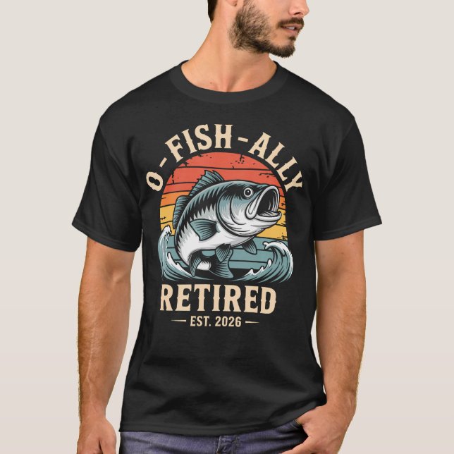 O Fisk Ally Pensionerad T Shirt (Framsida)