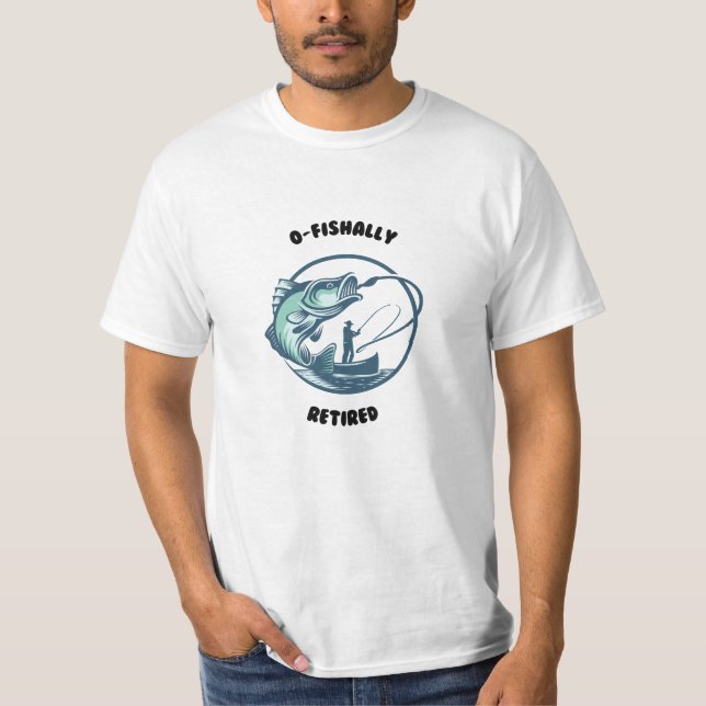 O-Fiskeritterade fartyg för fiske Tee Shirt, pensi (Framsida)